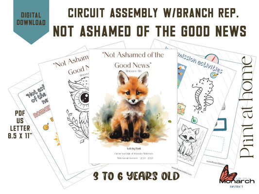 DIGITAL  | ENGLISH Notebook  Circuit Assembly for kids 3-6 YO.  NOT ASHAMED OF THE GOOD NEWS