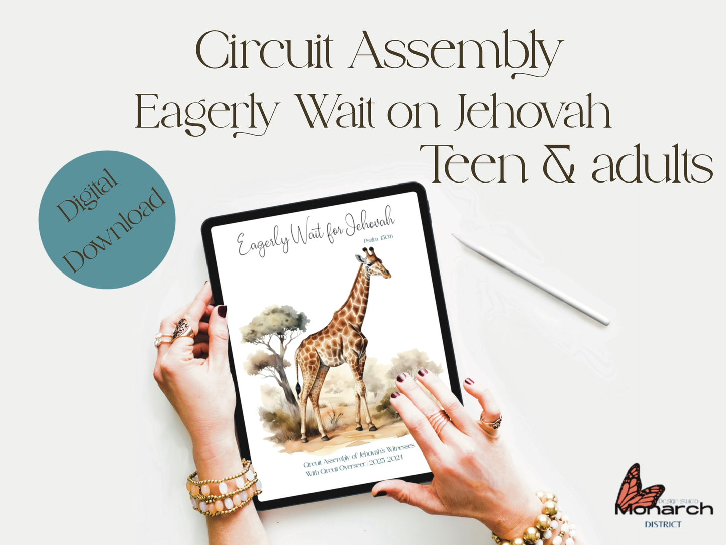 DIGITAL  | Notebook  Circuit Assembly “Eagerly wait on Jehovah” for teen/adult Digital Notebook.