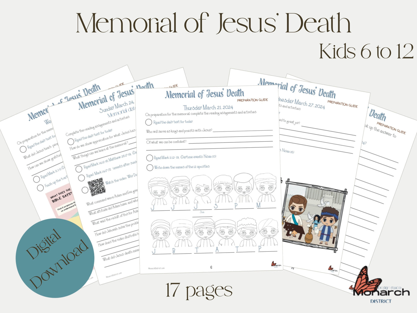 DIGITAL Memorial 2024 preparation guide, kids 6-13 yo, ENGLISH