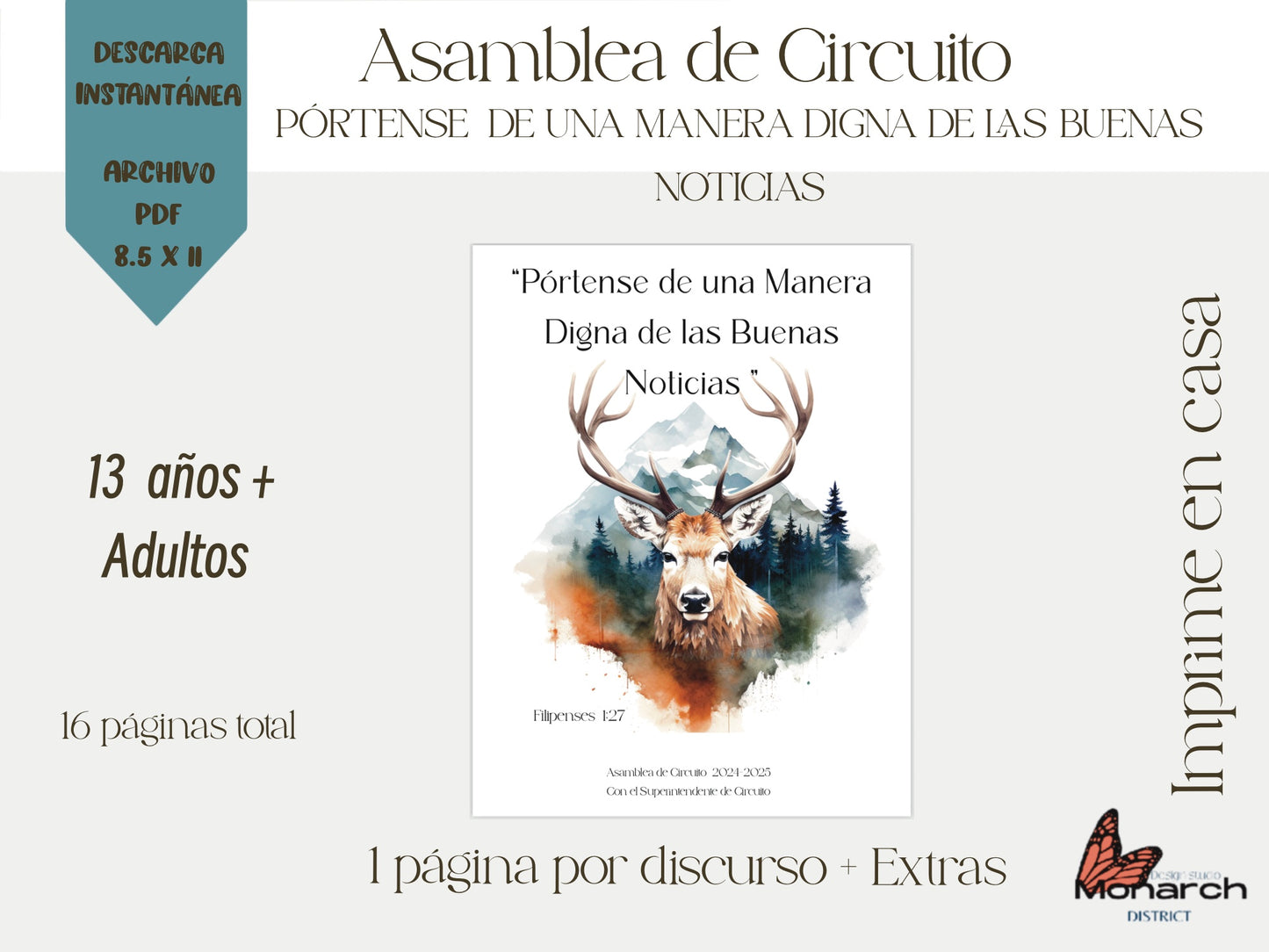 DIGITAL  | ESPAÑOL Libro Asamblea de circuito para adolescentes y  adultos. PÓRTENSE DE UNA MANERA DIGNA DE LAS BUENAS NOTICIAS