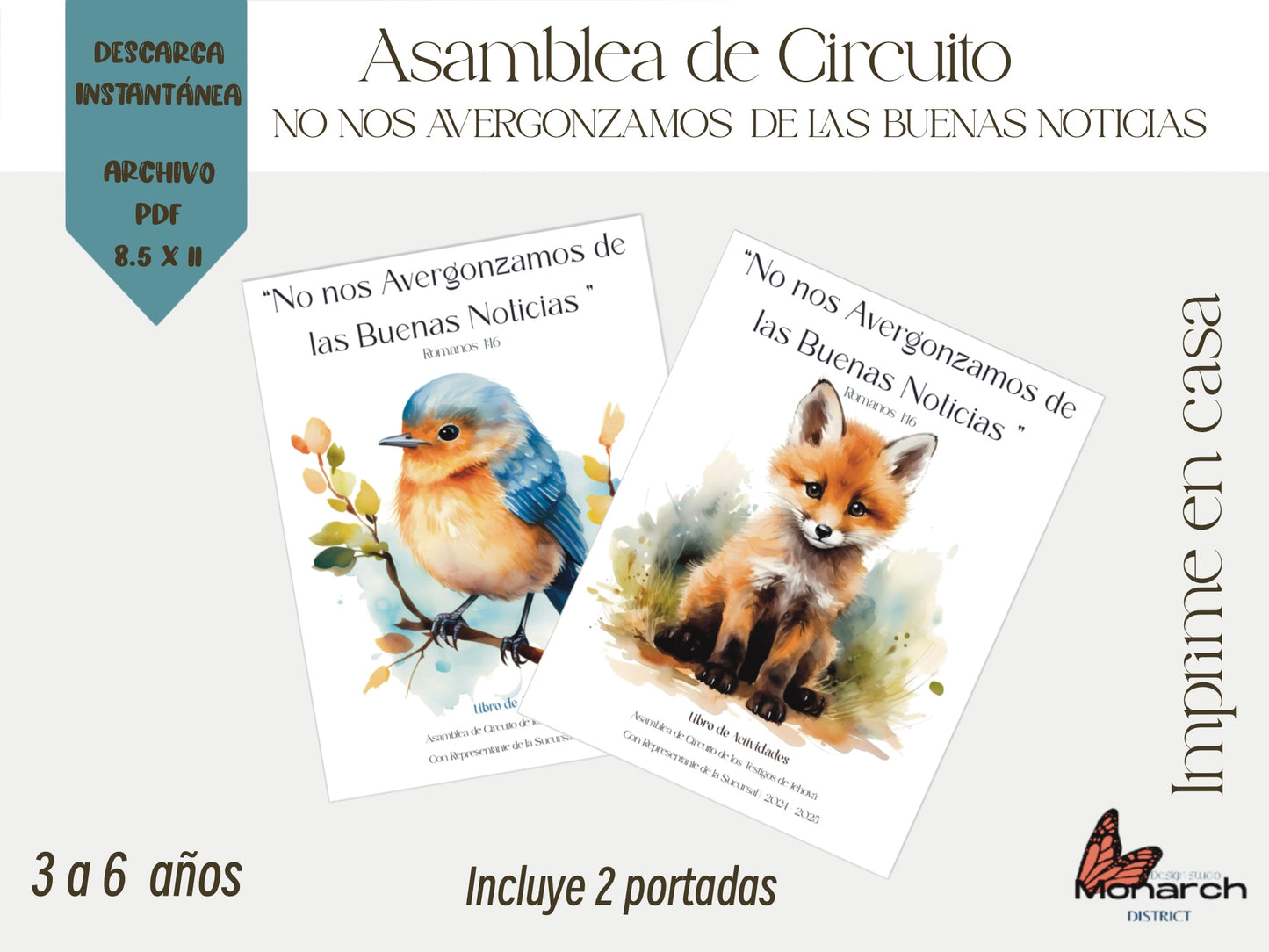 DIGITAL  | ESPAÑOL Libro Asamblea de circuito para 3-6 años. NO NOS AVERGONZAMOS DE LAS BUENAS NOTICIAS