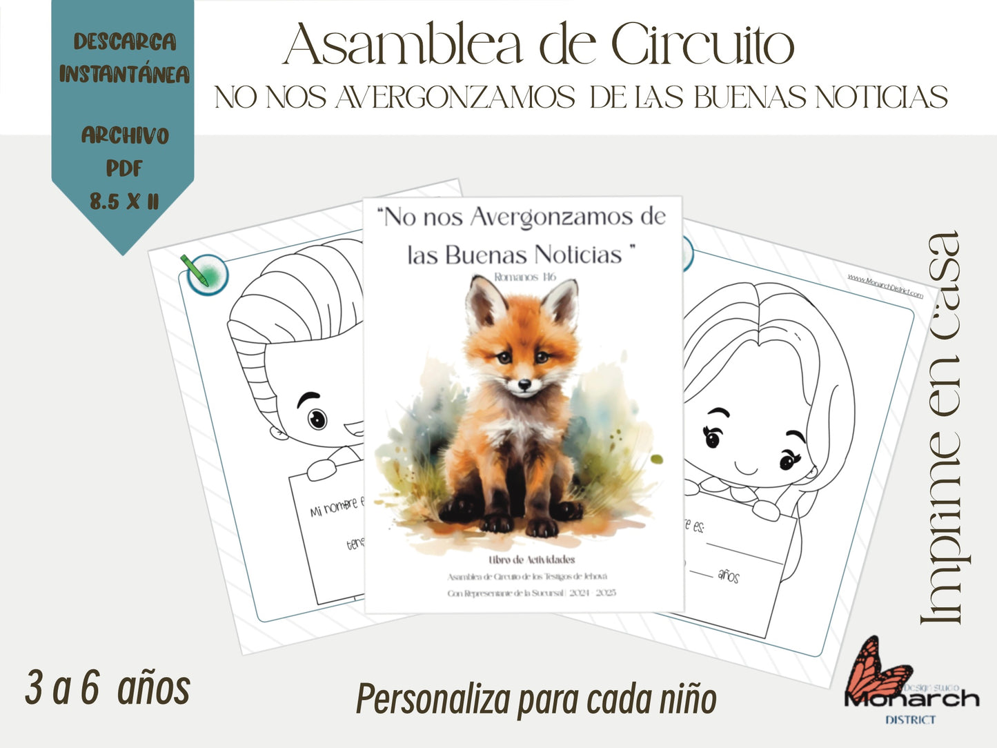 DIGITAL  | ESPAÑOL Libro Asamblea de circuito para 3-6 años. NO NOS AVERGONZAMOS DE LAS BUENAS NOTICIAS