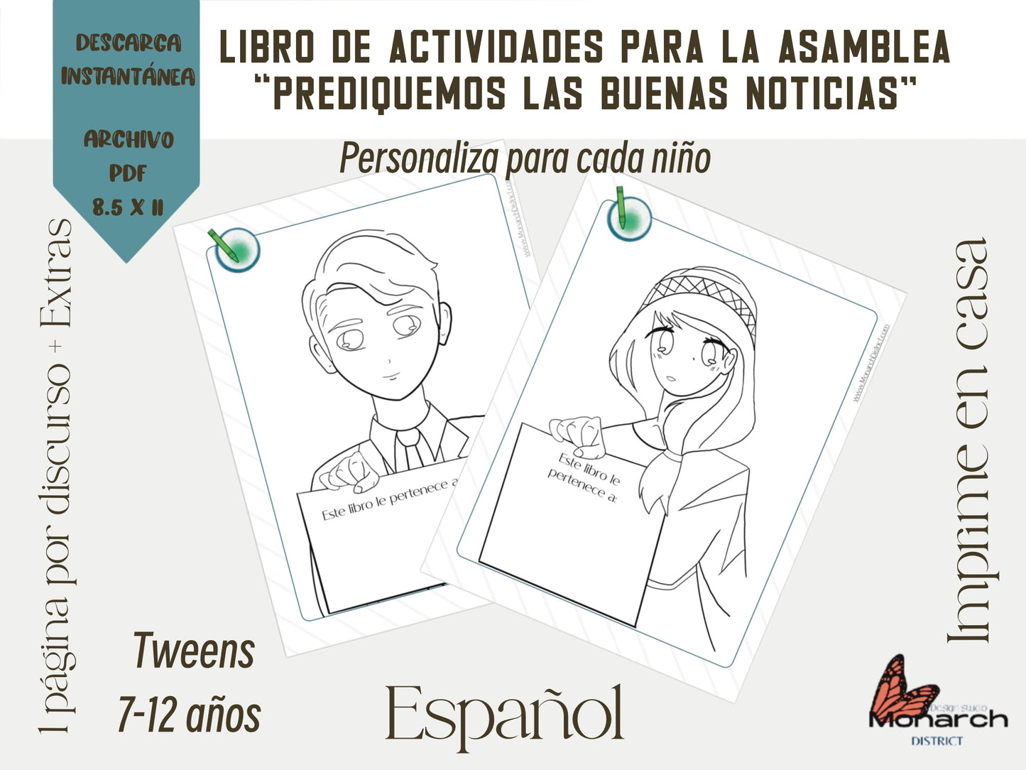 DIGITAL ESPAÑOL, libro de actividades para 7-12 años Asamblea 2024  “PREDIQUEMOS LAS BUENAS NOTICIAS” pre-adolescentes Tweens Jw convention