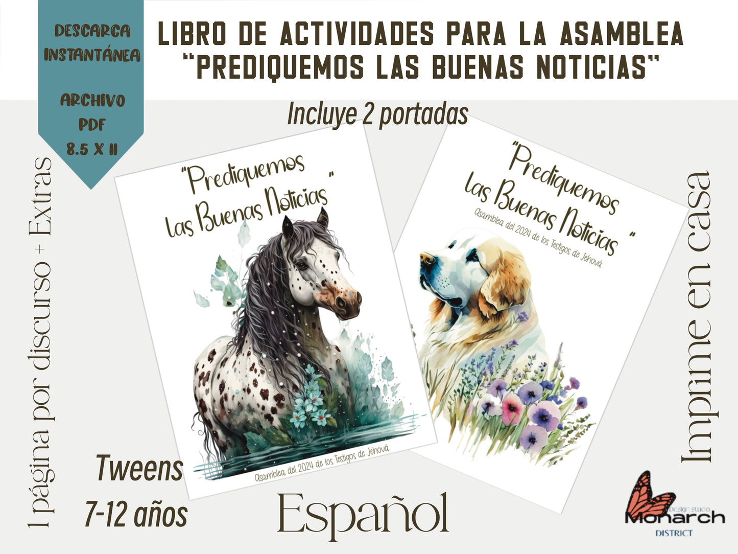 DIGITAL ESPAÑOL, libro de actividades para 7-12 años Asamblea 2024  “PREDIQUEMOS LAS BUENAS NOTICIAS” pre-adolescentes Tweens Jw convention