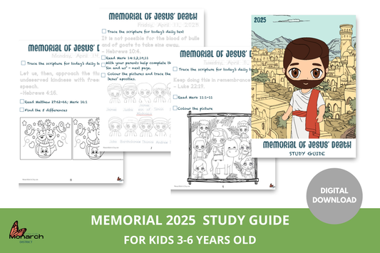 DIGITAL Memorial 2025 Study guide, kids  3-5 years old ENGLISH