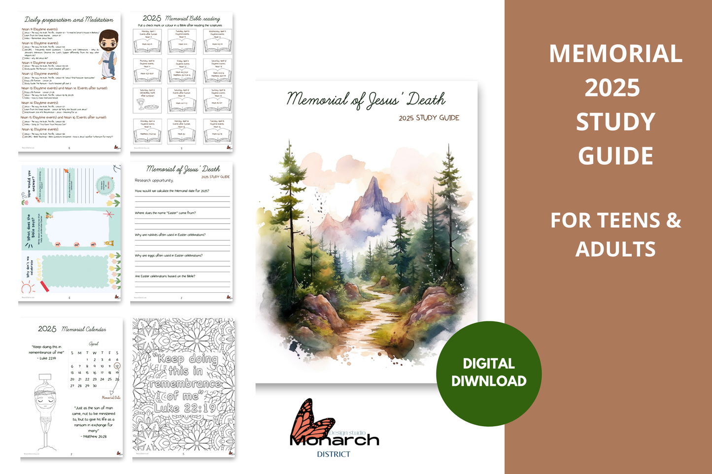 DIGITAL Memorial 2025  Study guide for teens and adults. ENGLISH