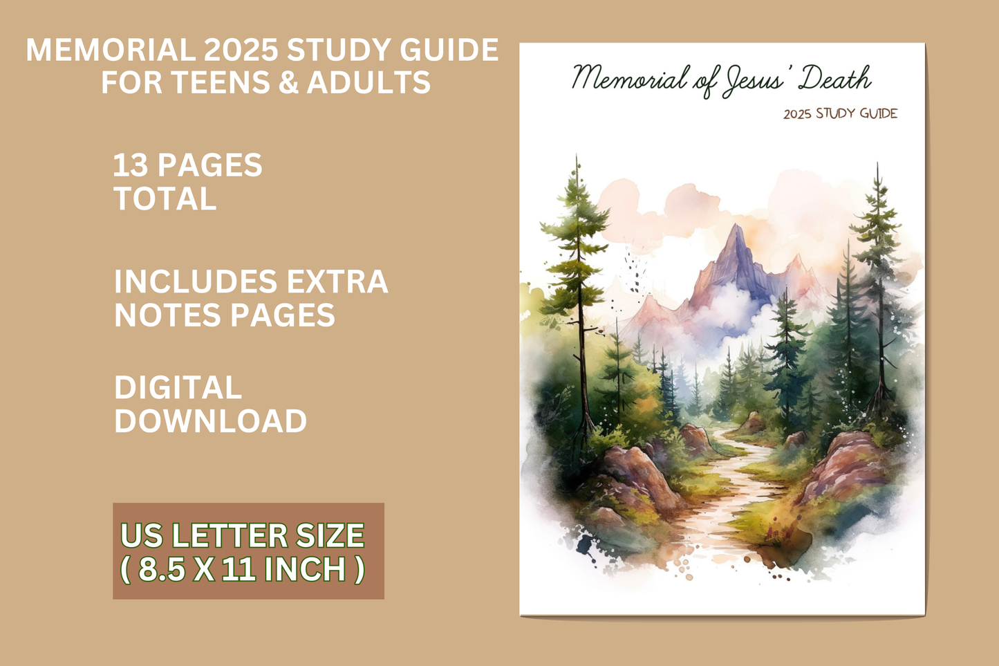 DIGITAL Memorial 2025  Study guide for teens and adults. ENGLISH