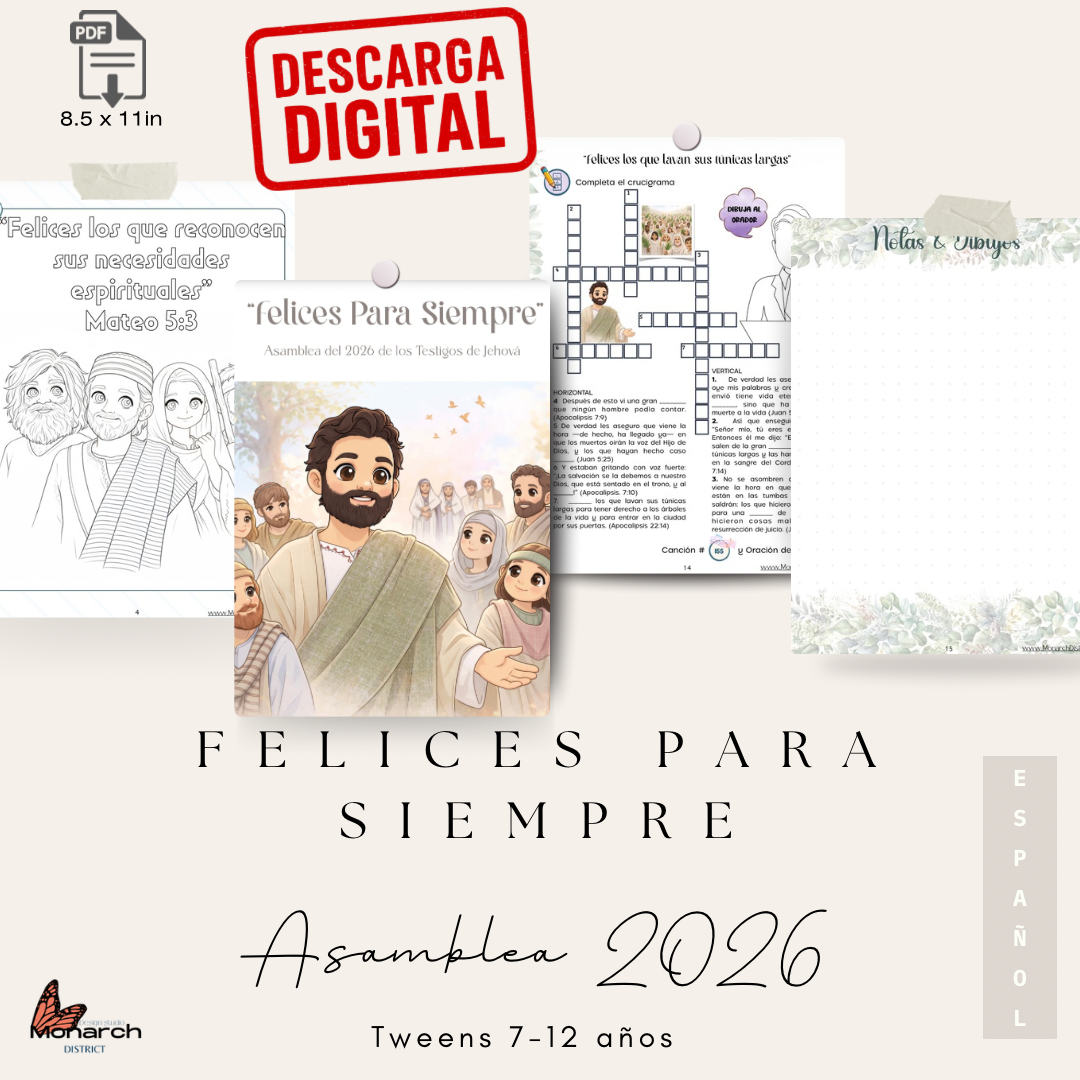 DIGITAL  | ESPAÑOL Libro de Actividades Asamblea Regional/ Internacional para 7-12 años. “ FELICES PARA SIEMPRE “