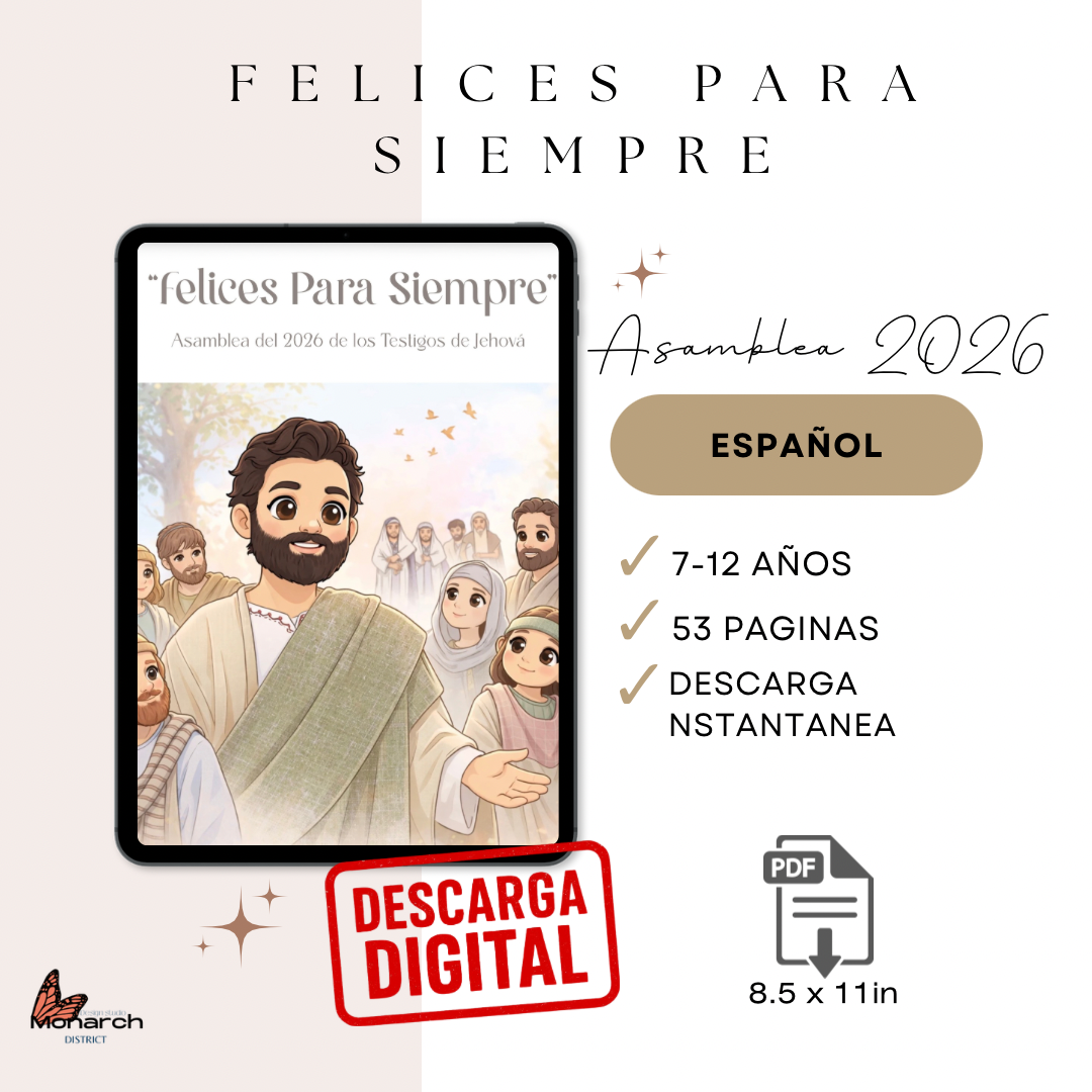 DIGITAL  | ESPAÑOL Libro de Actividades Asamblea Regional/ Internacional para 7-12 años. “ FELICES PARA SIEMPRE “