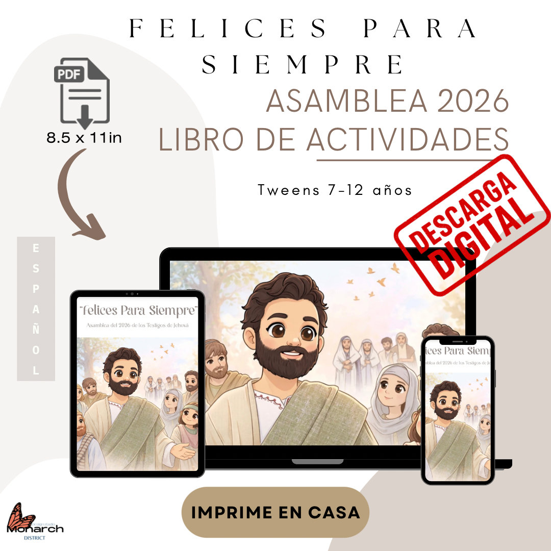 DIGITAL  | ESPAÑOL Libro de Actividades Asamblea Regional/ Internacional para 7-12 años. “ FELICES PARA SIEMPRE “