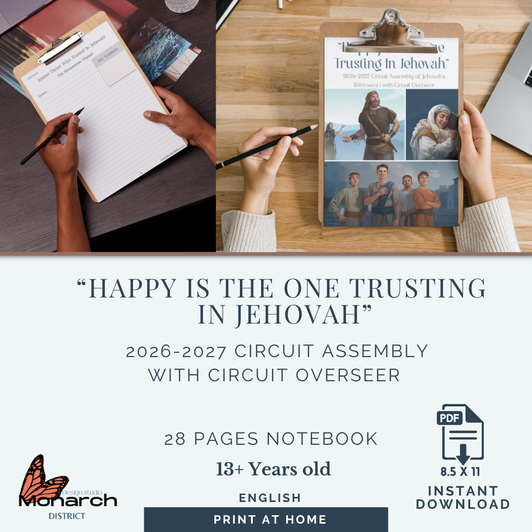 DIGITAL|ENGLISH Teens + Notebook for the Circuit Assembly “Happy is the one trusting in Jehovah” with Circuit overseer 2026-2027 V1
