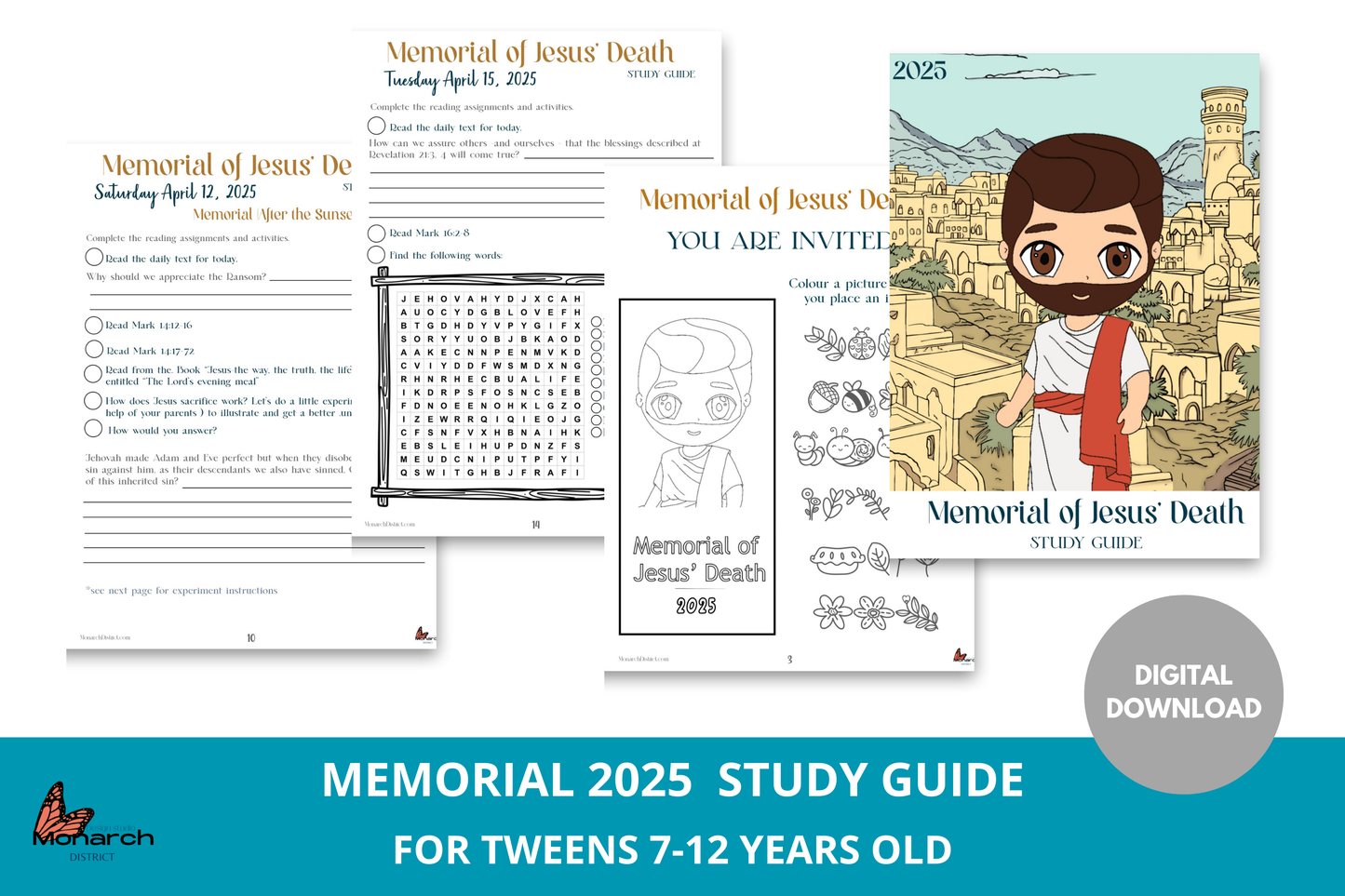 DIGITAL Memorial 2025  tween Study guide,  7-13 yo, ENGLISH