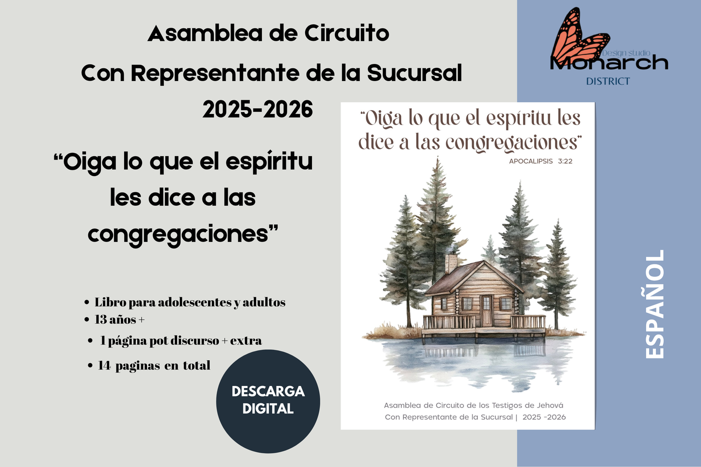 DIGITAL  | ESPAÑOL Notas. Cuaderno para la asamblea de circuito 2025-2026 “Oigan lo que el espíritu les dice a las congregaciones” for adolescentes y adultos v2