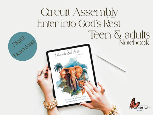 DIGITAL  | Notebook  Circuit Assembly “Enter into God’s Rest” for teen/adult Digital Notebook.