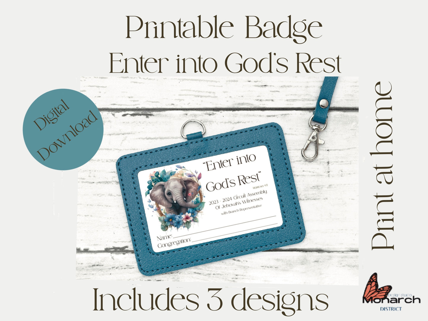 DIGITAL |  Badge Circuit Assembly “Enter into God’s rest” with Branch Representative