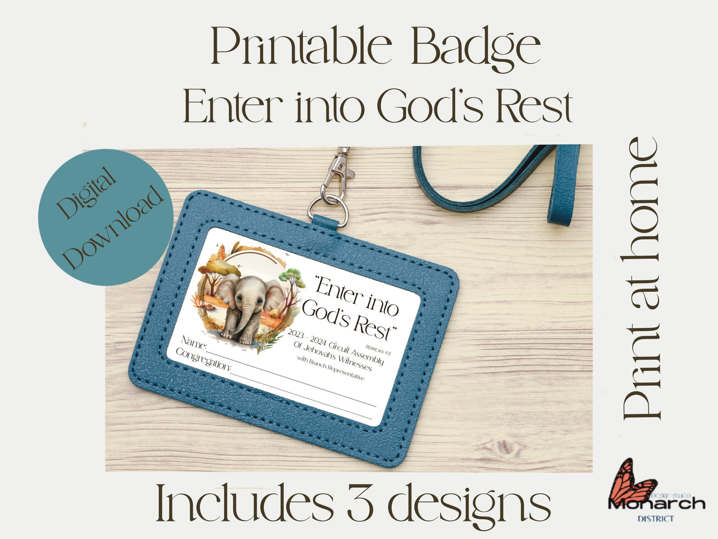 DIGITAL |  Badge Circuit Assembly “Enter into God’s rest” with Branch Representative