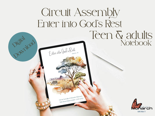 DIGITAL  | Notebook  Circuit Assembly “Enter into God’s Rest” for teen/adult Digital Notebook.