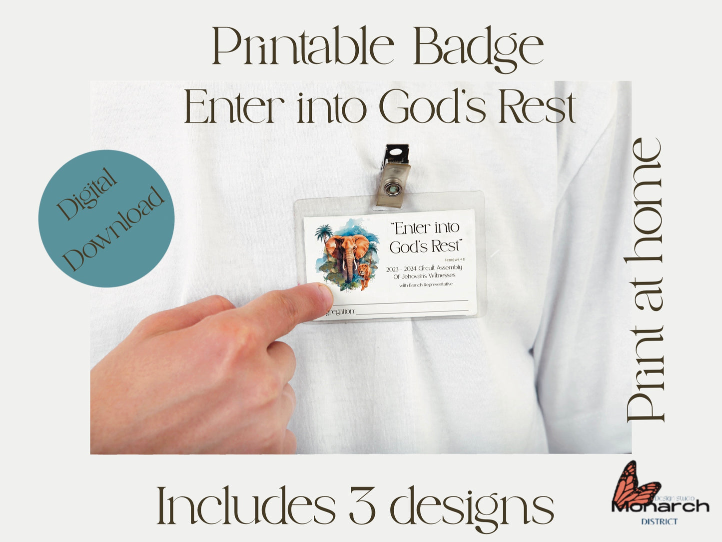 DIGITAL |  Badge Circuit Assembly “Enter into God’s rest” with Branch Representative