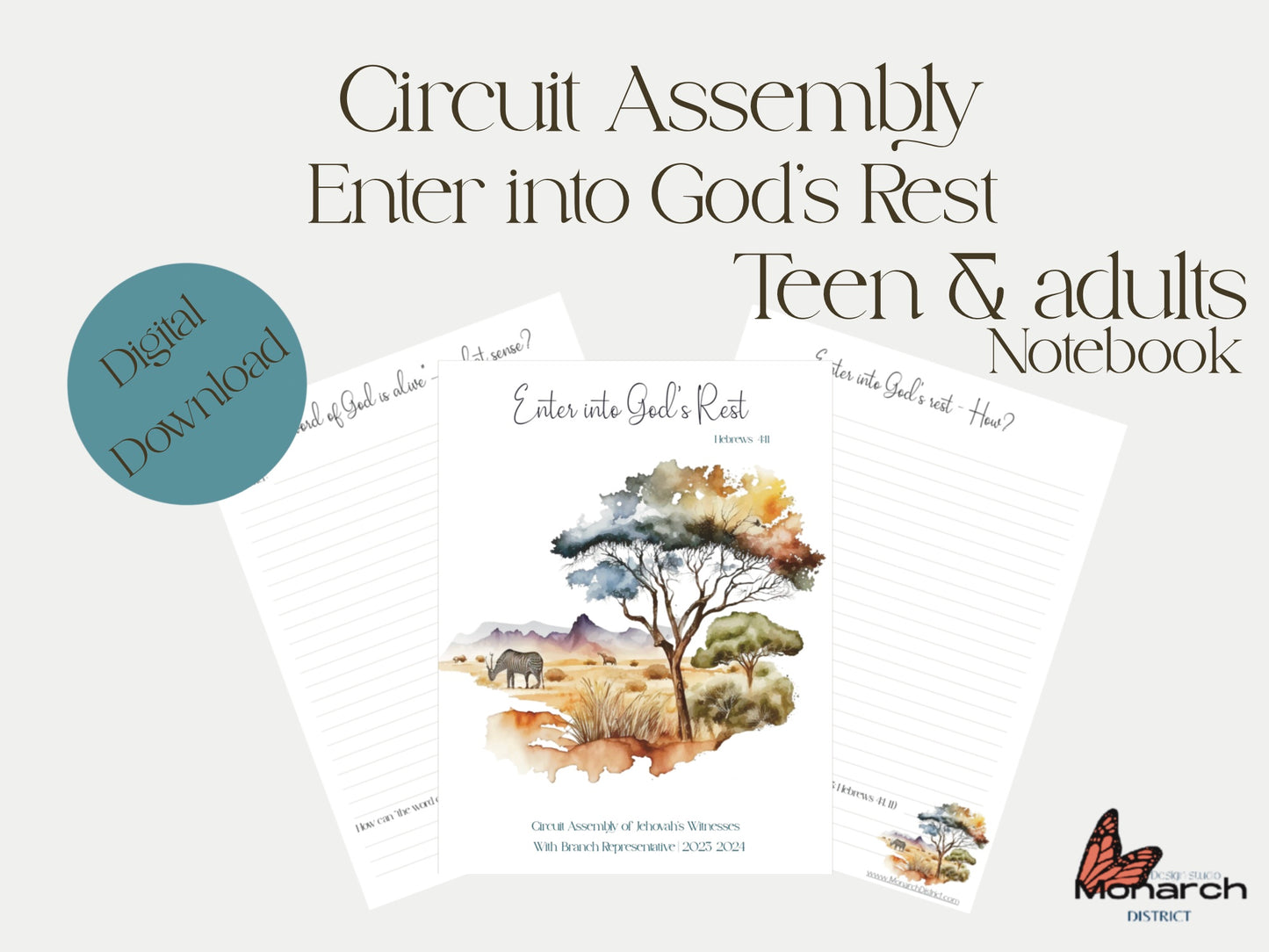 DIGITAL  | Notebook  Circuit Assembly “Enter into God’s Rest” for teen/adult Digital Notebook.